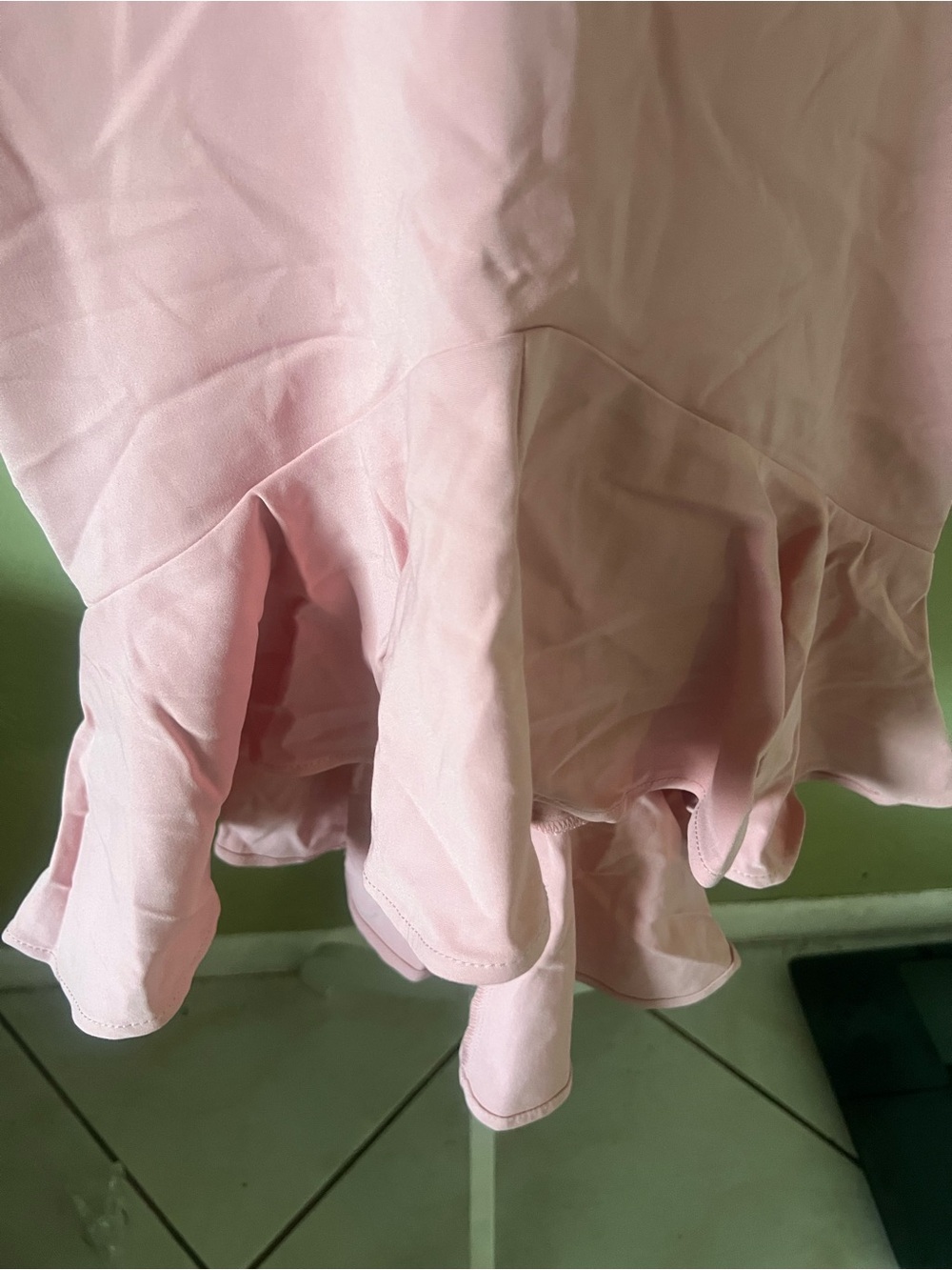Pink Ruffle Hem Skirt / Dress